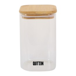 Pojemnik do Przechowywania Żywności Quttin Bambus Szkło borokrzemowe 720 ml (12 Sztuk)