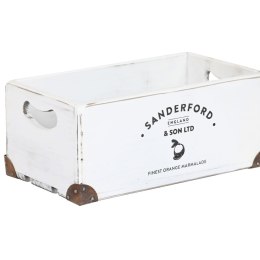 Zestaw dekoracyjnych pudełek Home ESPRIT Sanderford Biały Drewno świerkowe 35 x 22 x 15 cm 5 Części