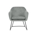 Fotel Home ESPRIT Czarny Kolor Zielony Metal 63 x 64 x 70 cm
