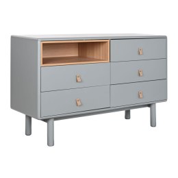 Komoda Home ESPRIT Niebieski Szary Naturalny polipropylen Drewno MDF 120 x 40 x 75 cm