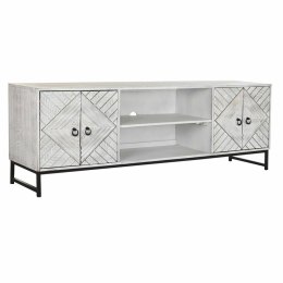 MebleTV DKD Home Decor 180 x 40 x 60 cm Czarny Metal Biały Drewno mango