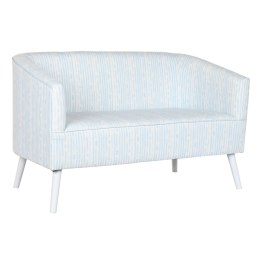 Sofa DKD Home Decor Niebieski Biały Błękitne niebo Metal Paski Śródziemnomorski 130 x 68 x 78 cm