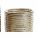 Zestaw doniczek DKD Home Decor Naturalny Brązowy Rattan Bali (31 x 31 x 30,5 cm) (3 pcs)