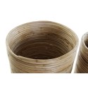 Zestaw doniczek DKD Home Decor Naturalny Brązowy Rattan Bali (31 x 31 x 30,5 cm) (3 pcs)