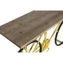 Konsola Home ESPRIT Żółty Czarny Drewno Metal 160 x 40 x 88 cm