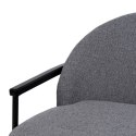 Fotel 74 x 72 x 81 cm Tkanina syntetyczna Szary Drewno