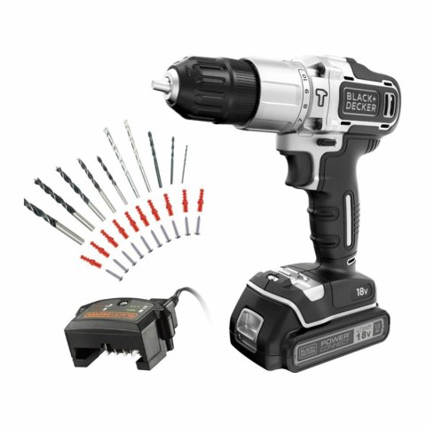 Zestaw wiertło i akcesoria Black & Decker Silver Edition bdchd18sc1a-qw 18 V 45 Nm 30 Części