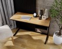 Biurko loft stolik dąb stal Aero 120 x 50 czarny