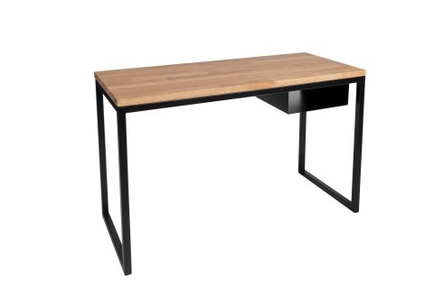 Biurko loft stolik dąb stal Fiemme 120 x 50 czarny