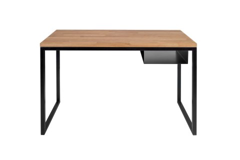 Biurko loft stolik dąb stal Fiemme 120 x 50 czarny