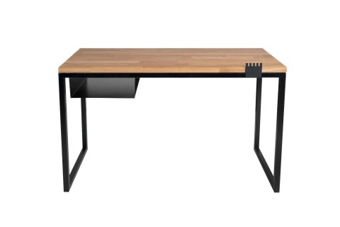Biurko loft stolik dąb stal Fiemme 120 x 50 czarny
