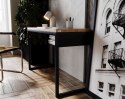 Biurko loft stolik dąb stal Fiemme 120 x 50 czarny