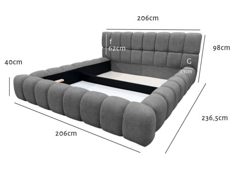 🖤 Łóżko Bubble 160x200 🖤