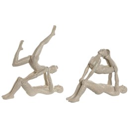 Figurka Dekoracyjna Home ESPRIT Biały Yoga 29 x 8 x 30 cm (2 Sztuk)