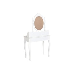 Toaletka Home ESPRIT Biały ABS Lustro Drewno MDF 75 x 42 x 140 cm