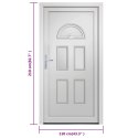 Drzwi zewnętrzne, białe, 110x210 cm, PVC