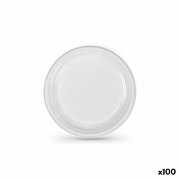 Zestaw talerzy wielokrotnego użytku Algon Biały Plastikowy 17 x 17 x 1,5 cm (10 Sztuk)