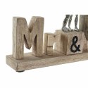 Figurka Dekoracyjna DKD Home Decor Mr & Mrs Srebrzysty Aluminium (51 x 7,5 x 28 cm)