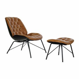 Fotel DKD Home Decor Czarny Wielokolorowy Wielbłądzi Metal 69 x 83 x 85 cm