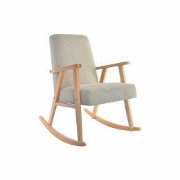 Fotel na biegunach DKD Home Decor Beżowy Naturalny Drewno Buk Plastikowy Drewno MDF 81 x 58 x 90 cm