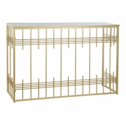 Konsola DKD Home Decor Szkło Czarny Złoty Metal 120 x 40 x 81 cm