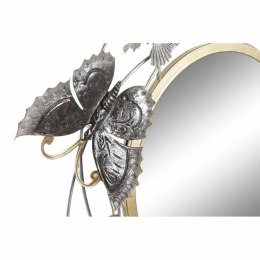 Lustro ścienne DKD Home Decor 75 x 6,5 x 73 cm Szkło Złoty Metal Motyle Liliowy