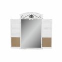 Lustro ścienne DKD Home Decor Lustro Czarny Drewno Okna Biały (60 x 7 x 94 cm)