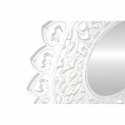 Lustro ścienne DKD Home Decor Szkło Biały Mandala Drewno MDF Wytrawianie (90 x 2,5 x 90 cm)
