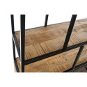 Regał DKD Home Decor Czarny Naturalny Ceimnobrązowy Metal Drewno z Recyklingu Drewno mango 100 x 37 x 180 cm