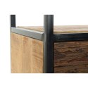 Regał DKD Home Decor Czarny Naturalny Ceimnobrązowy Metal Drewno z Recyklingu Drewno mango 100 x 37 x 180 cm
