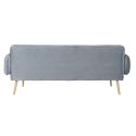 Sofa DKD Home Decor 200 x 85 x 80 cm Metal Aksamit Błękitne niebo Plastikowy Nowoczesny