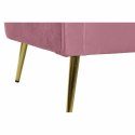 Sofa DKD Home Decor Różowy Metal Poliester Gąbka Drewno MDF (140 x 77 x 81 cm)