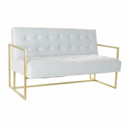 Sofa DKD Home Decor Złoty Metal Poliester Błękitne niebo (128 x 70 x 76 cm)
