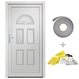 Drzwi zewnętrzne, białe, 88x208 cm, PVC