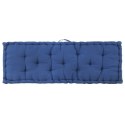 Poduszka na podłogę lub palety, bawełna, 120x40x7 cm, błękitna