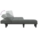 Sofa rozkładana L, ciemnoszara, 255x140x70 cm, tkanina