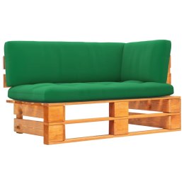 Ogrodowa sofa narożna z palet, impregnowane drewno sosnowe