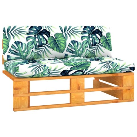 Ogrodowa sofa środkowa z palet, miodowy brąz, drewno sosnowe
