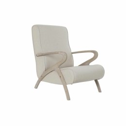 Krzesło DKD Home Decor Jodła Beżowy Poliester (57 x 55 x 85 cm)