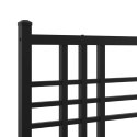 Metal Bed Frame with Headboard Black 76"x79.9" King