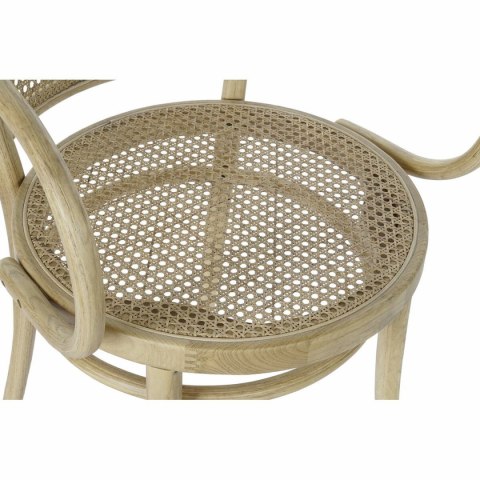 Krzesło do Jadalni DKD Home Decor Naturalny Rattan Drewno wiązu 58 x 58 x 79,5 cm