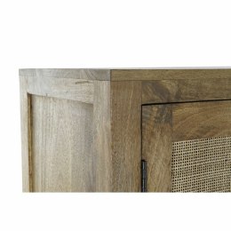 Kredens DKD Home Decor Brązowy Rattan Drewno mango 90 x 40 x 160 cm