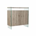 Kredens DKD Home Decor Naturalny MDF szkło hartowane (120 x 44 x 120 cm)