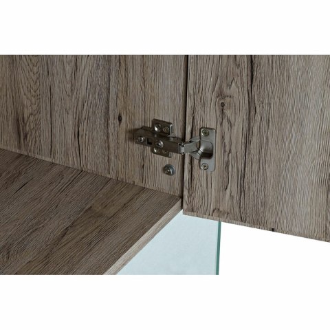 Kredens DKD Home Decor Naturalny szkło hartowane Drewno MDF 120 x 44 x 120 cm