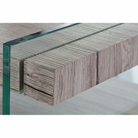 Kredens DKD Home Decor Naturalny szkło hartowane Drewno MDF 120 x 44 x 120 cm