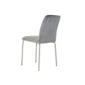Krzesło do Jadalni DKD Home Decor Szary Metal Poliester (44 x 46 x 90 cm)