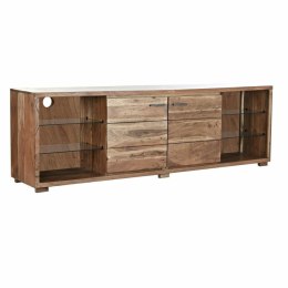 MebleTV DKD Home Decor Brązowy 200 x 40 x 63 cm Szkło Drewno akacjowe