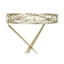 Konsola DKD Home Decor Złoty Metal Lustro 48,5 x 48,5 x 58,5 cm (2 Sztuk)