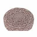 Ergonomiczny DKD Home Decor Naturalny Jasnoróżowy Drewno Boho Makrama 53 x 53 x 31 cm