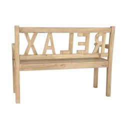 Ława DKD Home Decor Relax 120 x 44 x 87 cm Naturalny drewno mindi Aluminium